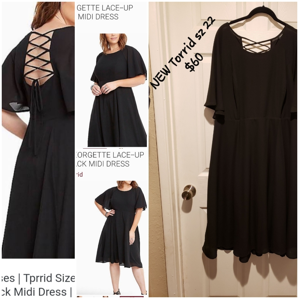 Torrid black swing dress